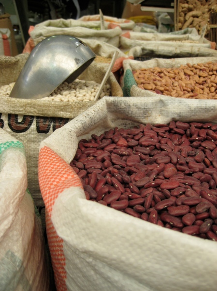 Beans in the Ben Yehuda Market (Jerusalem)